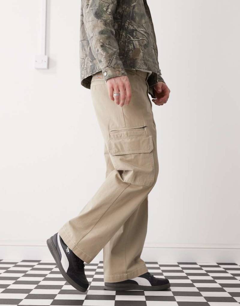 Dickies - Riverbend - Cargo-Hose im Workwear-Look in Hellbraun von Dickies