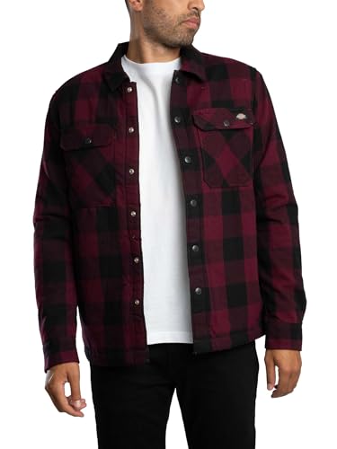 Dickies Sacramento mit Sherpa-Futter Lined Hemd Jacke (Maroon, L) von Dickies