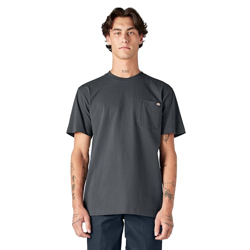 Dickies Schweres Herren-T-Shirt, Rundhalsausschnitt, kurzärmelig, Dunkelgrau, XX-Large von Dickies