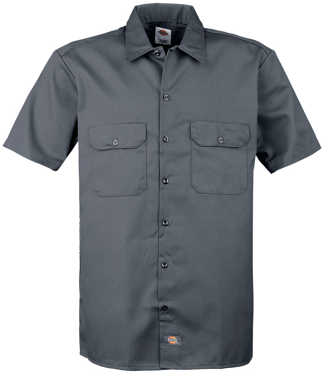 Dickies Short Sleeve Work Shirt Kurzarmhemd charcoal in L von Dickies