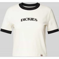 Dickies Cropped T-Shirt mit Label-Print in Offwhite, Größe M von Dickies