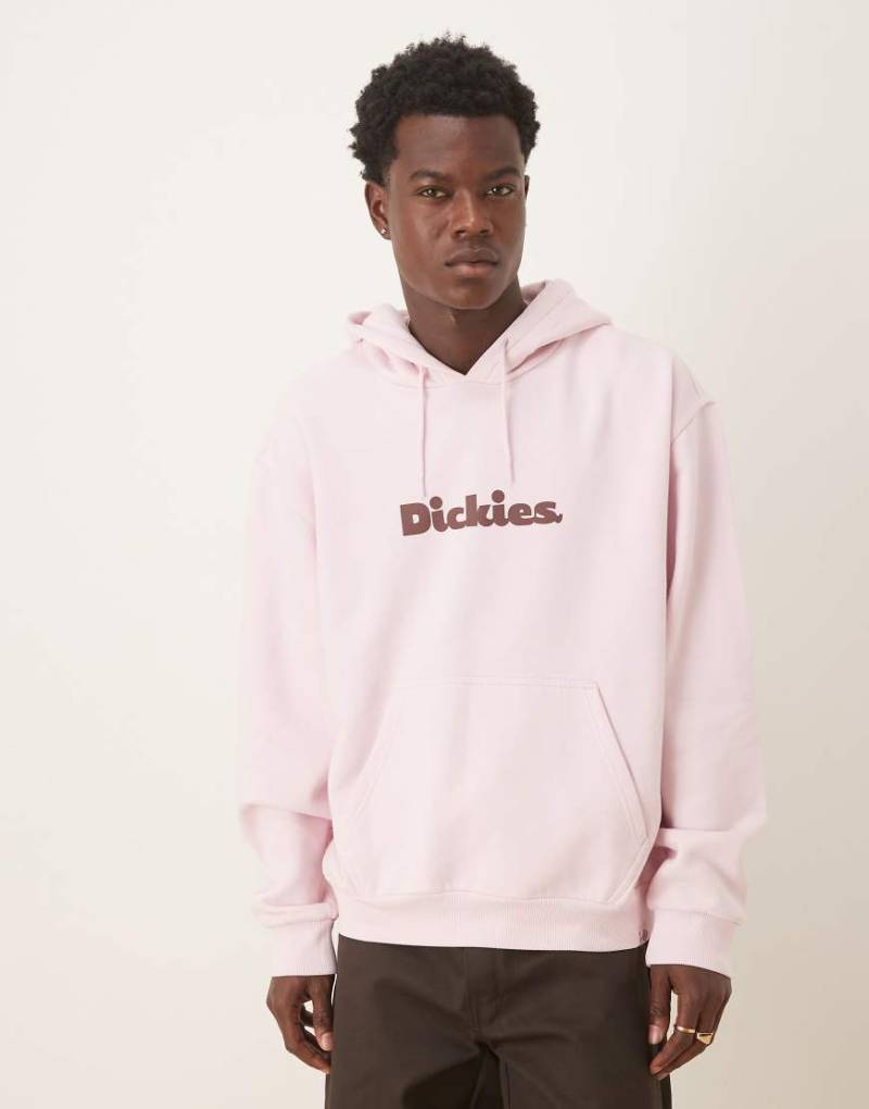 Dickies - Slayden - Stückgefärbter Kapuzenpullover in Hellrosa von Dickies