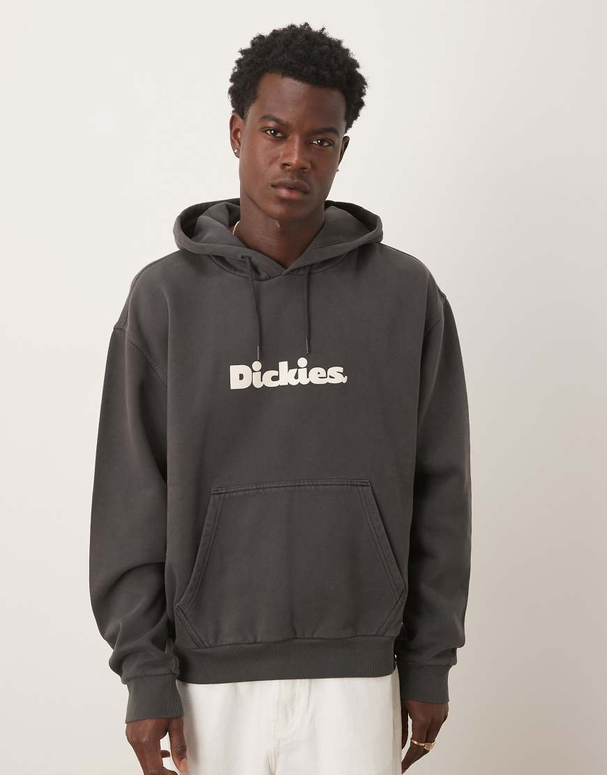 Dickies - Slayden - Stückgefärbter Kapuzenpullover in Schwarz Dickies - Slayden - Stückgefärbter Kapuzenpullover in Schwarz von Dickies