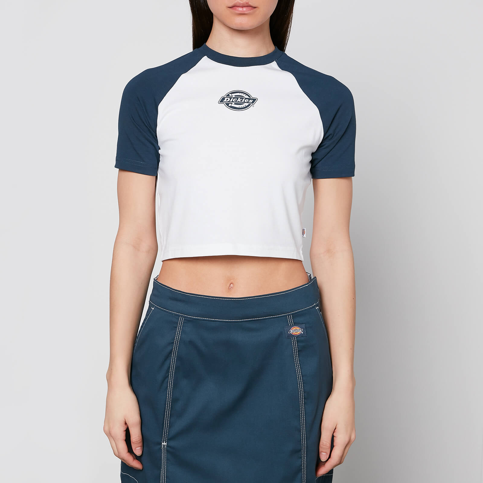 Dickies Sodaville Stretch-Cotton Jersey Cropped T-Shirt - L von Dickies