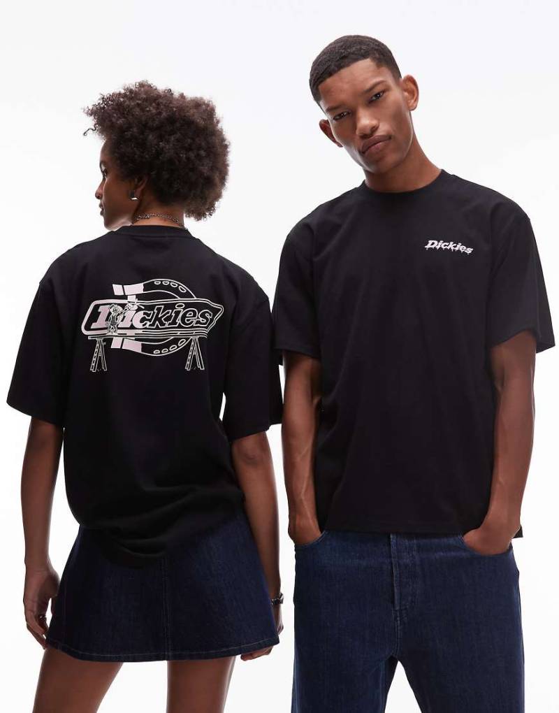 Dickies - Statesville - T-Shirt in Schwarz mit Hufeisen-Print auf dem Rücken Dickies - Statesville - T-Shirt in Schwarz mit Hufeisen-Print auf dem Rücken von Dickies