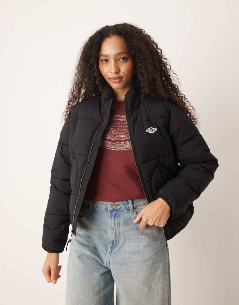 Dickies - Summerdale - Oversize-Pufferjacke in Schwarz von Dickies