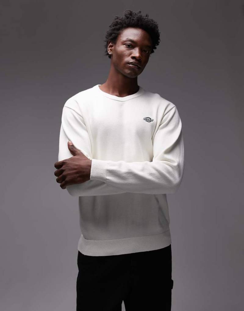 Dickies - Summerdale - Strickpullover in Wollweiß von Dickies