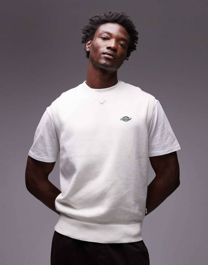 Dickies - Summerdale - Strickpullunder in Wollweiß von Dickies