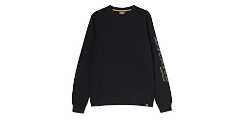 Dickies - Sweatshirt for Men, Okemo Crewneck Sweatshirt, Better Cotton Initiative, Black, 3XL von Dickies