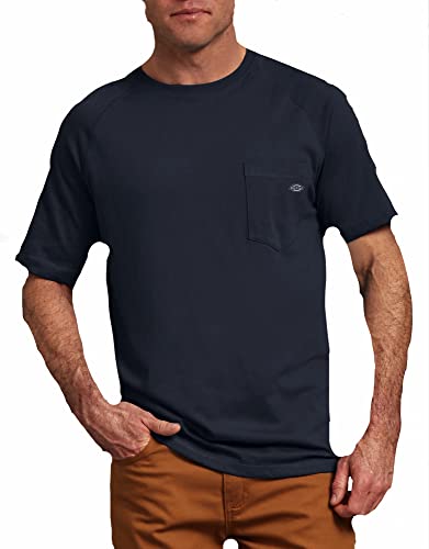 Dickies - T-Shirt for Men, Classic T-shirt with Short Sleeves, Temp-iQ Sun Protection, Dark Navy, S von Dickies