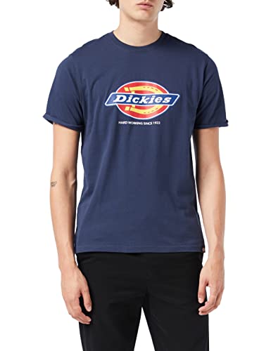 Dickies - T-Shirt for Men, Denison T-Shirt, Crewneck, Navy Blue, XL von Dickies