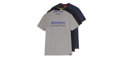 Dickies - T-Shirt for Men, Pack of 3 Rutland Tees, Better Cotton Initiative, Assorted Colours, L von Dickies