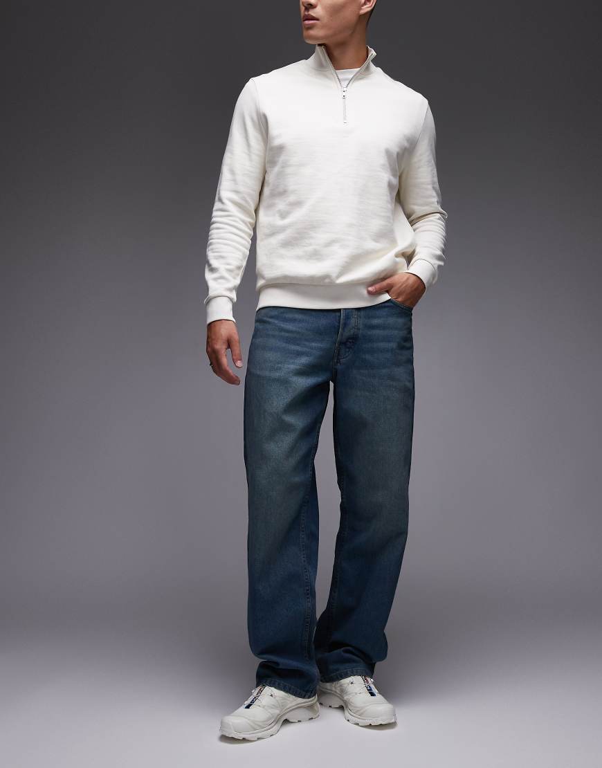 Dickies - Thomasville - Jeans in Khaki mit blauer Färbung und lockerem Schnitt-Grün von Dickies