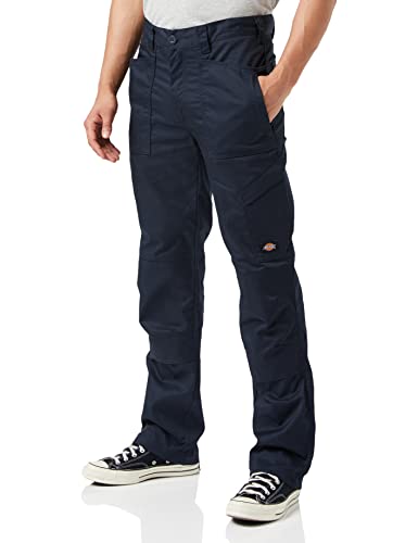 Dickies - Trousers for Men, Action Flex Pants, Action Flex Technology, Navy Blue, 32W/34L von Dickies
