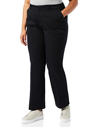 Dickies - Trousers for Women, Perfect Fit Straight Leg Pants, Action Flex Technology, Black, 31W von Dickies
