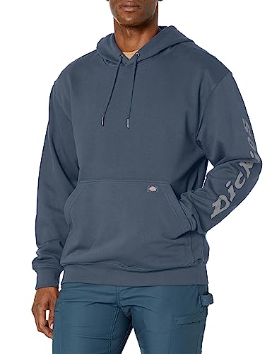 Dickies Wasserabweisender Herren-Kapuzenpullover mit Logo-Ärmeln, Blau (Airforce Blue), XXX-Large Groß von Dickies