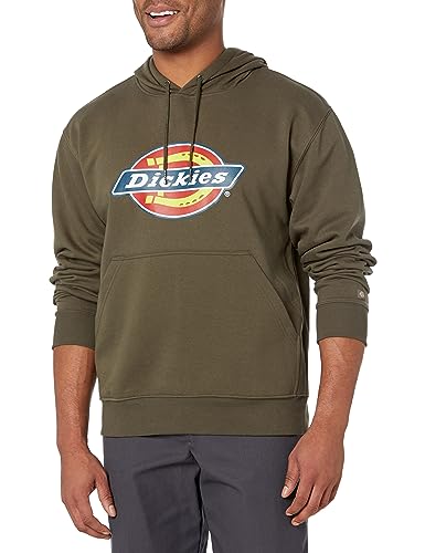 Dickies Wasserabweisender dreifarbiger Herren-Kapuzenpullover, Moosgrün, M von Dickies