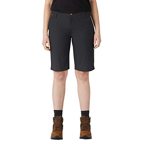 Dickies Damen Schreiner Jeans-Shorts, Schwarz abgespült, 36 von Dickies