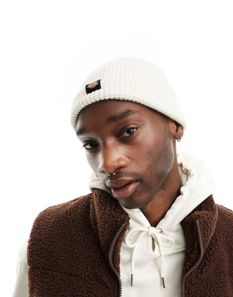 Dickies - Woodworth - Beanie in Ecru mit Waffelstruktur-Neutral von Dickies