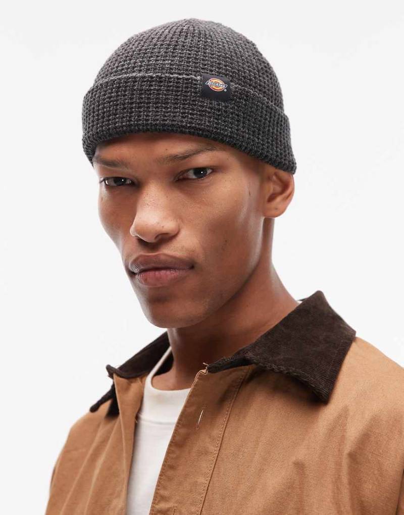 Dickies - Woodworth - Beanie in Schwarz mit Waffelstruktur von Dickies