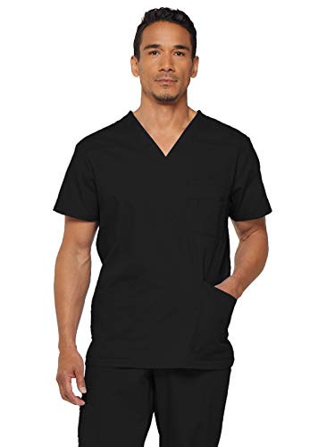 Dickies Xtreme Stretch Herren Scrub Top mit V-Ausschnitt, Schwarz, Klein von Dickies