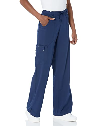 Dickies Xtreme Stretch-Schlupfkasack für Damen, Cargohose mit Kordelzug, ausgestelltes Bein, Übergröße, 82011, 4XL, Ceil, D-Marineblau, X-Klein von Dickies