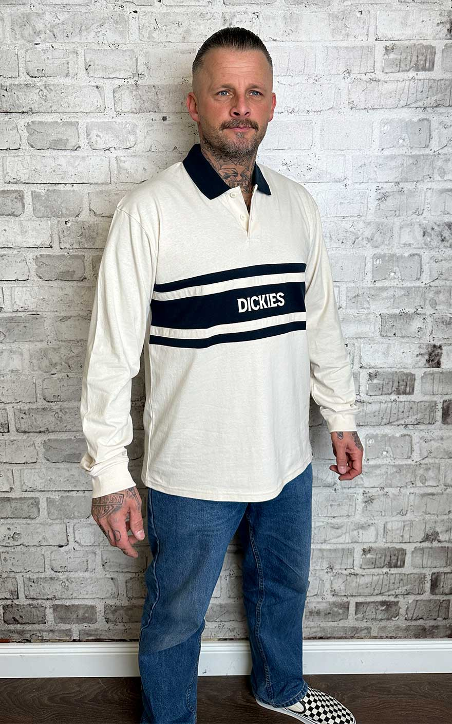 Dickies Yorktown Langarm Rugbyhemd #S von Dickies