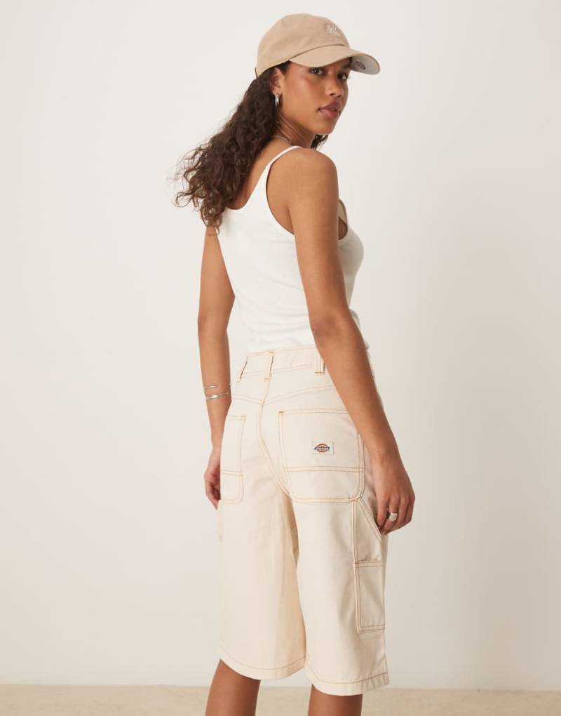 Dickies - Zimmermann-Jorts aus Denim in Wollweiß von Dickies