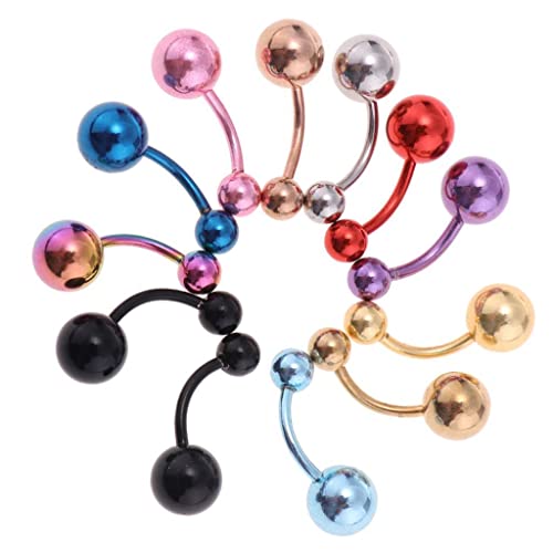 Dickly 12 Stücke Nippel Piercing Set für Damen, vielfältige Farbauswahl von Dickly