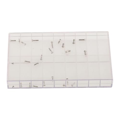 Dickly 26 Stück Uhrenarmbandschraube mit Box, Uhrenersatzteile, Verschiedene Größen, Uhrenschraube für Herren- und Damenuhren Dickly 26 Stück Uhrenarmbandschraube mit Box, Uhrenersatzteile, Verschiedene Größen, Uhrenschraube für Herren- und Damenuhren von Dickly