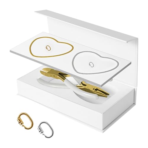 Dickly 2pcs Permanent Armbänder Kit Paare Armbänder verschlossene Handketten DIY -Armband -Making -Kit für Valentinstagsdatumaktivität, 1 Silber 1 Gold von Dickly