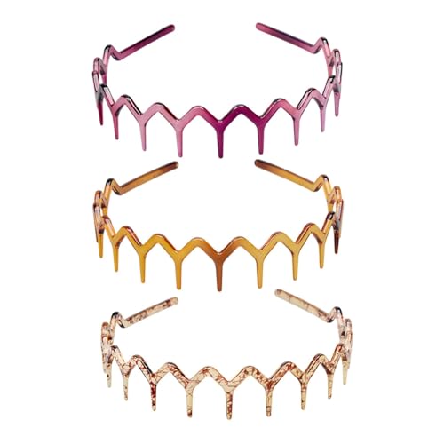 Dickly 3Pcs Stirnband Multifunktionale Professionelle Stilvolle Foto Requisiten Haarband, Kein Schwarz von Dickly