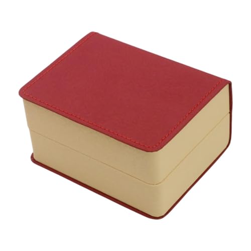 Dickly Aufbewahrungsbox für eine einzelne Uhr, Uhrenetui mit Kissen, Elegante tragbare Uhren-Geschenkbox, Armbanduhretui, Rot von Dickly