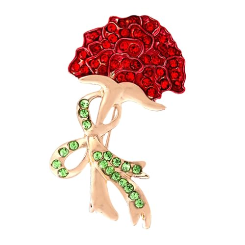 Dickly Blume Corsage Frauen Strass Brosche Pin Schmuck Geschenk Legierung Muttertag Geschenk für Tasche Geldbörsen Brieftasche DIY Handwerk von Dickly