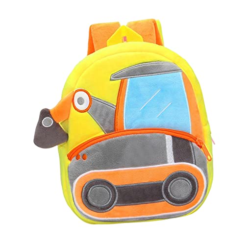 Dickly Bunter Rucksack für Kinder mit anpassbaren Trägern - Reisen, Bagger von Dickly
