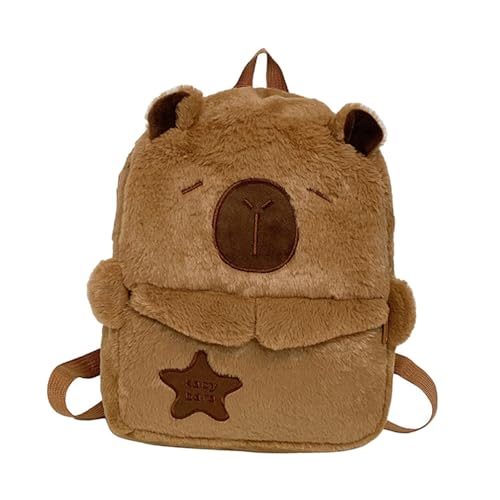Dickly Capibara Form Rucksack Leichtes Umhängetasche für Party liefert Geburtstag, Braun von Dickly