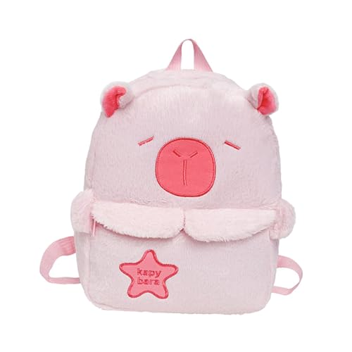 Dickly Capibara Form Rucksack Leichtes Umhängetasche für Party liefert Geburtstag, Rosa von Dickly
