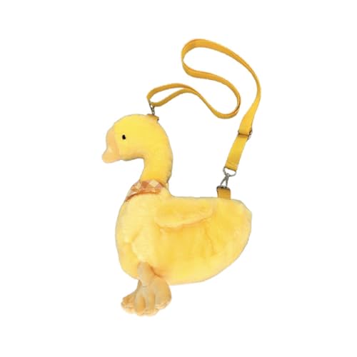 Dickly Gänse Umhängetasche Aufbewahrung süßer Geldbeutel für Shopping Lady Keys Frauen Kosmetik Kosmetik, Gelb von Dickly