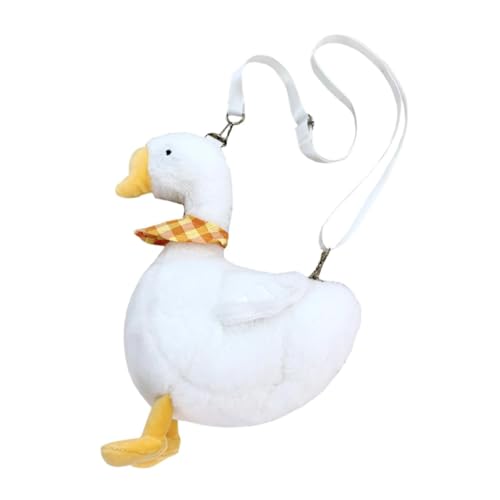 Dickly Gänse Umhängetasche Aufbewahrung süßer Geldbeutel für Shopping Lady Keys Frauen Kosmetik Kosmetik, Weiß von Dickly