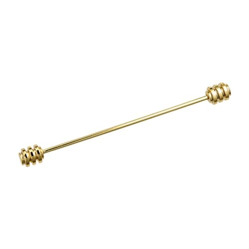 Dickly Kragennadel-Clip für Herrenhemd, Krawattennadel-Zubehör für Herren, 65 mm, Schmuck für den Bräutigam, Vatertagsgeschenk vom Sohn fürs Geschäft, Gold von Dickly