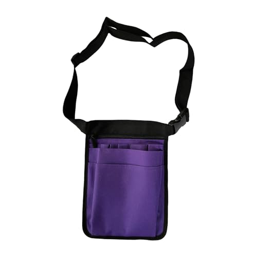 Dickly Krankenschwester-Gürteltasche, Krankenschwester-Organizer, Gürtel, Utility-Organizer, multifunktionale Hüfttasche, Werkzeugkoffer, violett von Dickly