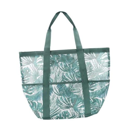 Dickly Mesh Beach Bags Einkaufstasche tragbar für Frauen mit Taschenfaltbares Mehrzweck großer Strandtasche für Beach Family Pool Trip von Dickly
