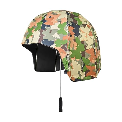 Dickly Regenschirm mit doppeltem Verwendungszweck, wasserabweisend, kreativer Sonnenschutz, 10 Rippen, Regenschirme, gerader Regenschirm für Strand, Wandern, Mehrfarbiger Schmetterling von Dickly