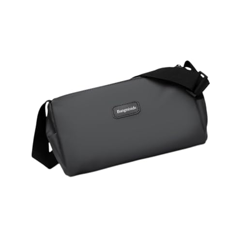 Dickly Schultertasche für Herren, wasserabweisend, für Fitnessstudio, Business, Wandern, den täglichen Gebrauch, Arbeit, Grau von Dickly