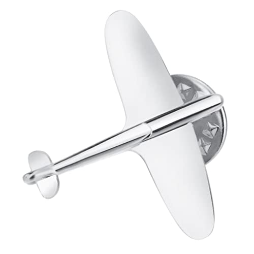Dickly Silber Flugzeug Männer Anstecknadel Brosche Pullover Schal Schnalle Hochzeitsschmuck von Dickly