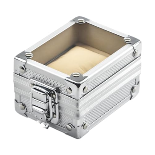 Dickly Uhrenbox-Organizer, Uhrenetui für Damen und Herren mit Stoffkissen, Schmuckschatulle, Aufbewahrungsbox mit transparenter Oberseite Dickly Uhrenbox-Organizer, Uhrenetui für Damen und Herren mit Stoffkissen, Schmuckschatulle, Aufbewahrungsbox mit transparenter Oberseite von Dickly