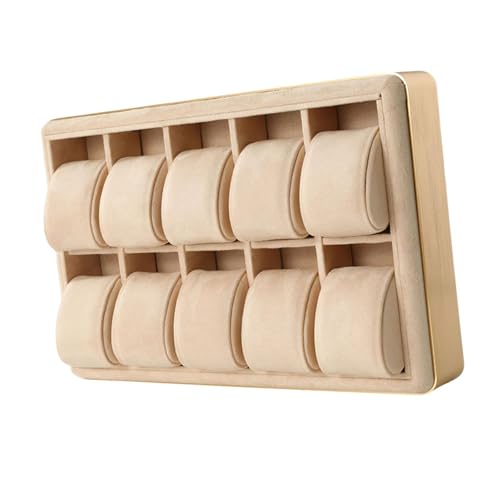 Dickly Uhrendisplay-Tablett, Armbanduhrenetui aus Holz, multifunktionaler Uhrensammel-Organizer, großer Uhrenhalter als Geschenk für Männer und Frauen, Khaki Dickly Uhrendisplay-Tablett, Armbanduhrenetui aus Holz, multifunktionaler Uhrensammel-Organizer, großer Uhrenhalter als Geschenk für Männer und Frauen, Khaki von Dickly