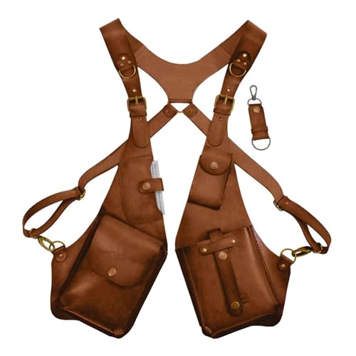 Dickly Unterarm-Umhängetasche, Umhängetasche, Mehrzweck-Umhängetasche, Geldbörse, Taschenrucksack für Party, Shopping, Steampunk, khaki von Dickly