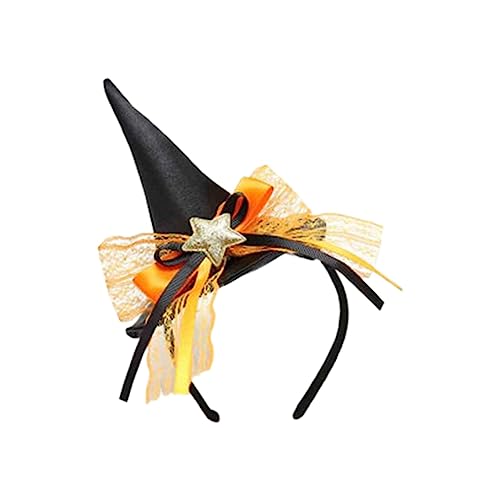 Dickly Zauberhafter Hexenhut für Halloween-Feier und Verkleidung, Orange von Dickly