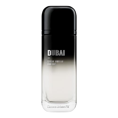 Dicora Urban Fit Dubai for HIM Eau de Toilette für Herren, Eau de Toilette, EDT 150 ml, bernsteinfarbener Herrenduft, Limette, Minze, Sandelholz von Dicora UrbanFit